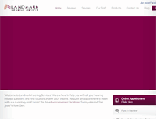 Tablet Screenshot of landmarkhearing.com